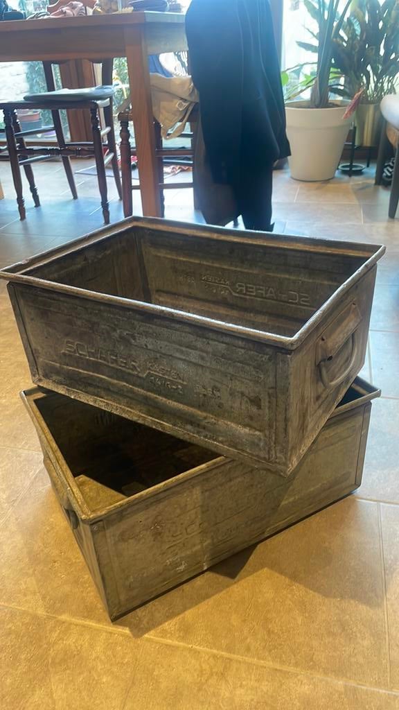 ijzeren bakken vintage, Ophalen, Minder dan 50 cm, Gebruikt, 50 tot 100 cm