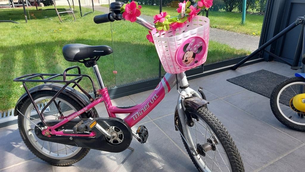 Meisjesfiets Minerva 16 inch, Ophalen, Gebruikt, 16 tot 20 inch, Minerva