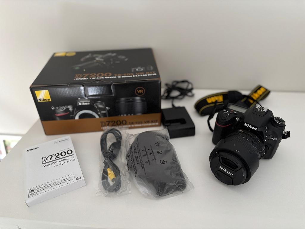 Nikon D7200 + AF-S DX NIKKOR 18-105 VR, TV, Hi-fi & Vidéo, Appareils photo numériques, Enlèvement, Comme neuf, Reflex miroir, Nikon