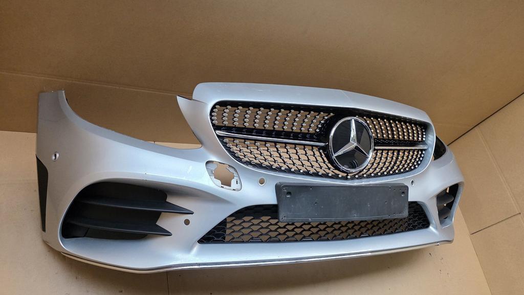 Mercedes C Klasse W205 AMG Facelift Origineel Voorbumper C43, Gebruikt, -, Voor, Ophalen of Verzenden
