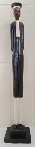 Houten Afrikaanse Advocaat 54cm hoog., Beeld, Hout, Overige stijlen, Afrika