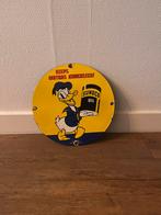 Suncolo oil emaille reclame bord, Ophalen of Verzenden