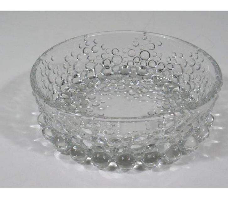 Walther Glas – Mid-Century Bubbel Glazen Schaal germany 1970, Antiek en Kunst, Antiek | Glaswerk en Kristal, Ophalen of Verzenden