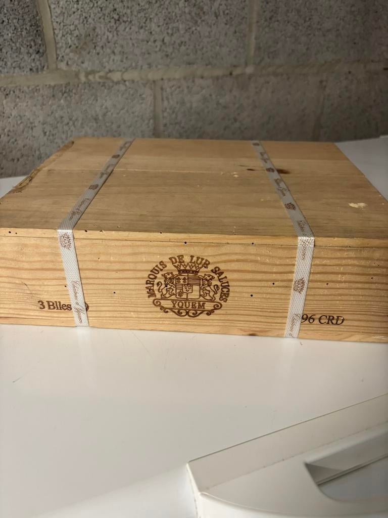 OWC 3 bouteilles Château Yquem 1996, Verzamelen, Wijnen, Nieuw, Witte wijn, Vol, Ophalen of Verzenden