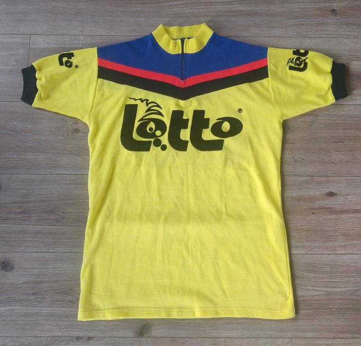 Vintage wielershirt Lotto, Sport en Fitness, Wielrennen, Gebruikt, Kleding, Ophalen of Verzenden