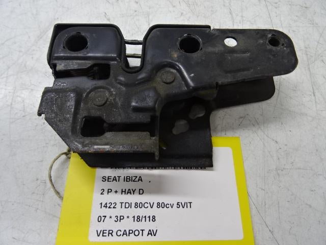 SERRURE CAPOT Seat Ibiza III (6L1) (01-2002/11-2009), Utilisé, Seat