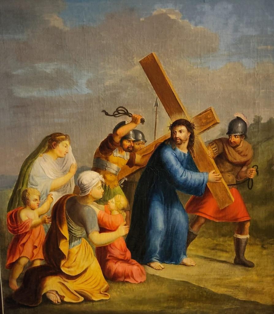 8e statie Jezus ontmoet de wenende vrouwen, Antiek en Kunst, Ophalen of Verzenden