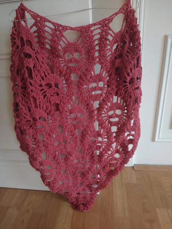 Grote sjaal / omslagdoek om doodshoofd, Handgemaakt, Envoi, Neuf, Écharpe