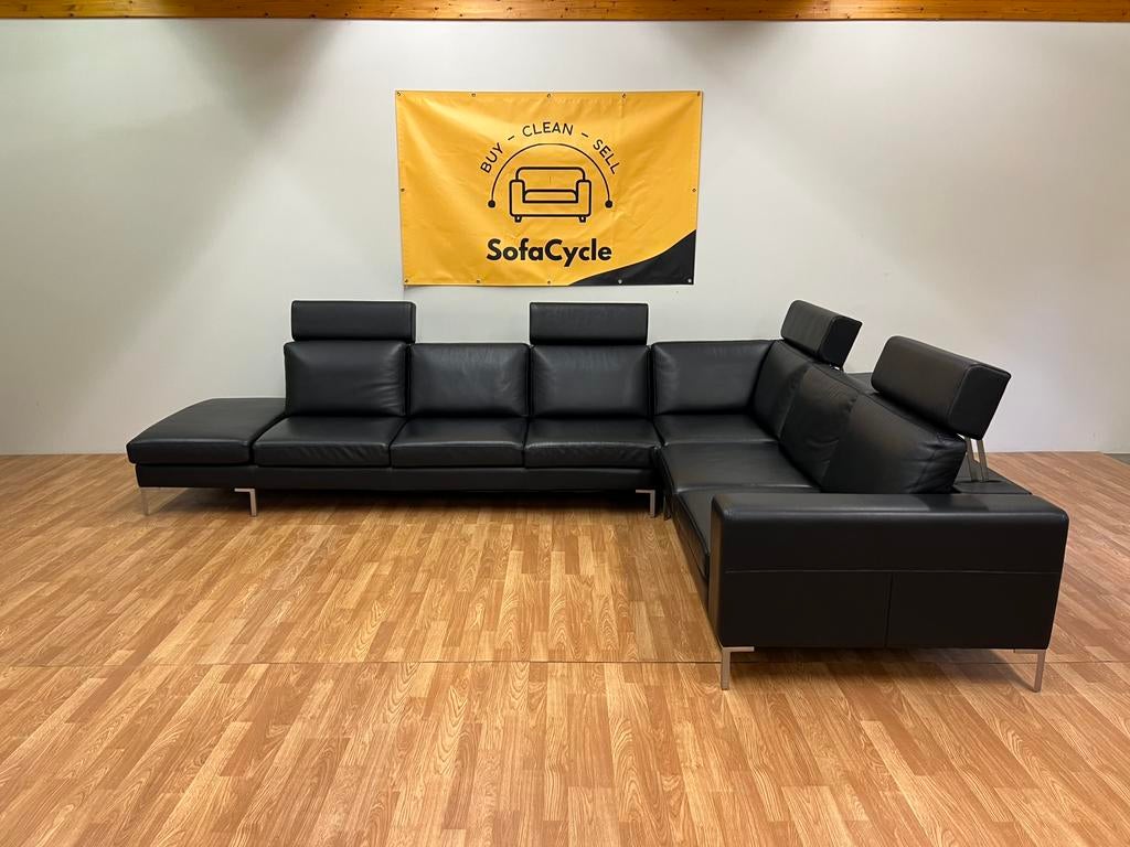 Exclusieve Demuynck Lederen Hoekzetel - Nieuwstaat, Huis en Inrichting, Zetels | Zetels en Chaises Longues, Zo goed als nieuw