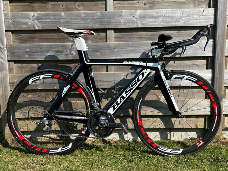 TT fiets / triathlonfiets / tijdritfiets BASSO met FFWD F4R, Fietsen en Brommers, Fietsen | Racefietsen, Zo goed als nieuw, Meer dan 20 versnellingen