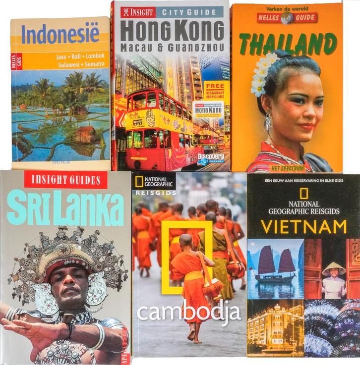 GIDS AZIË: Cambodja/HK/Indonesië/SriLanka/Thailand/Vietnam, Livres, Guides touristiques, Comme neuf, Guide ou Livre de voyage
