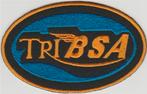 Triumph BSA TriBSA stoffen opstrijk patch embleem, Motoren, Verzenden, Nieuw