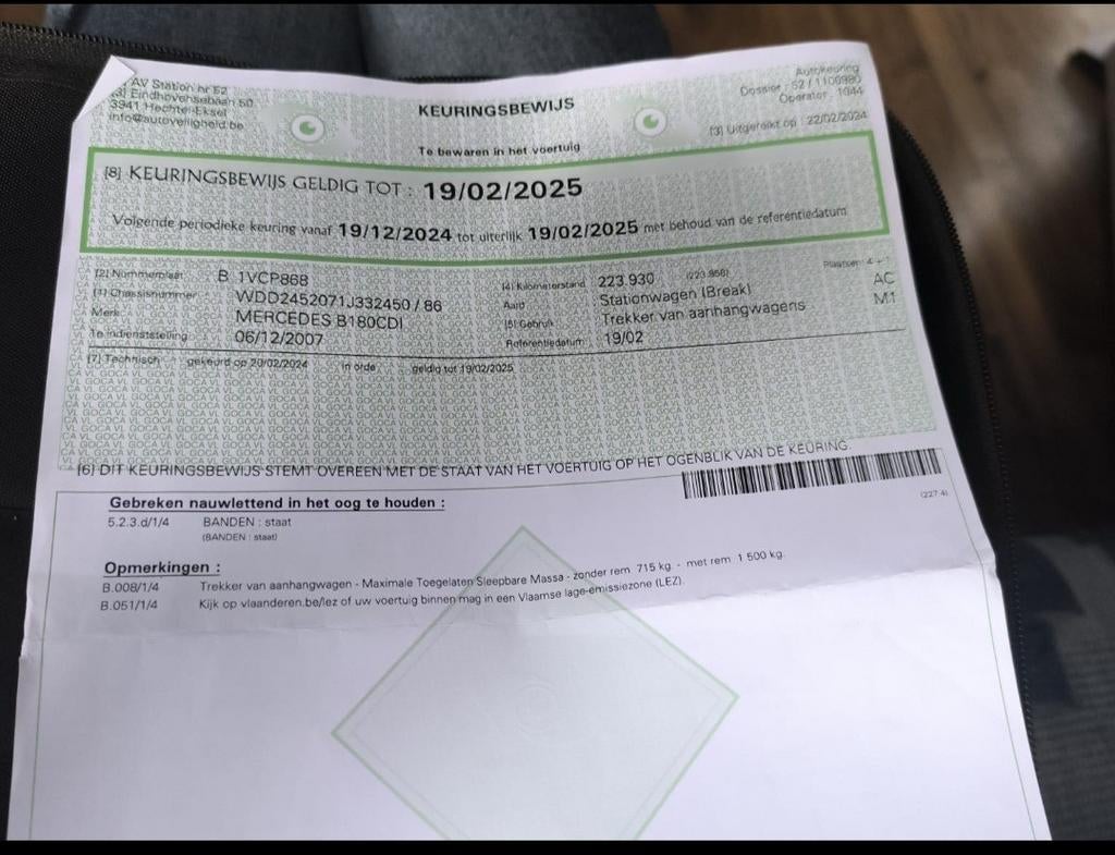 Mercedes B 180CDI, Autos, Argent ou Gris, Achat, Boîte manuelle, Noir