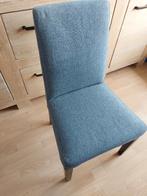 5 stoelen ikea bergmund als nieuw+ extra hoezen lichtgrijs, Gris, Comme neuf, Enlèvement, Cinq, Six Chaises ou plus