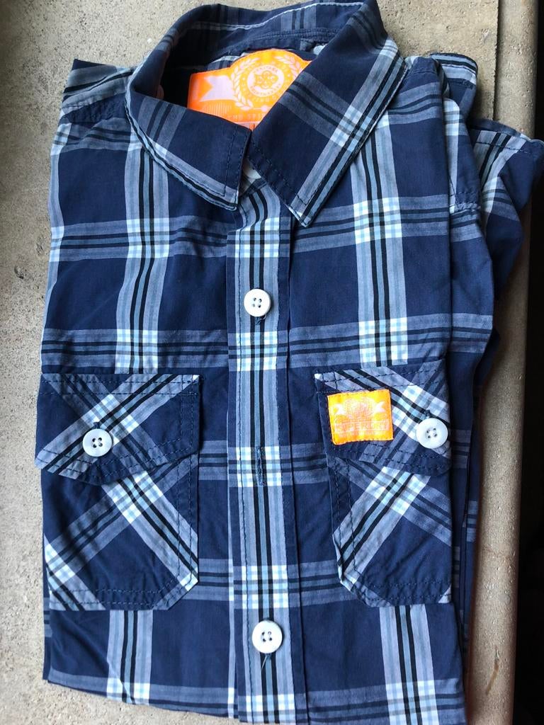 Hemd Superdry maat smal, Kleding | Heren, Overhemden, Ophalen, Zo goed als nieuw, Blauw, Halswijdte 38 (S) of kleiner