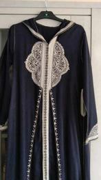 blauwe jellaba / djellaba met kap maat 40 - 42, Kleding | Dames, Gelegenheidskleding, Maat 38/40 (M), Galajurk, Blauw, Ophalen of Verzenden