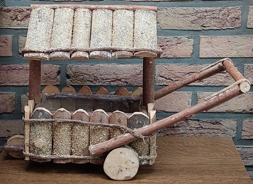 Boîte à fleurs - Bois - Intérieur recouvert de plastique, Moins de 25 cm, Comme neuf, Enlèvement, Intérieur