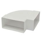Coude horizontal conduit plat IVC Air 110x55mm, Enlèvement ou Envoi, Neuf, Plastique