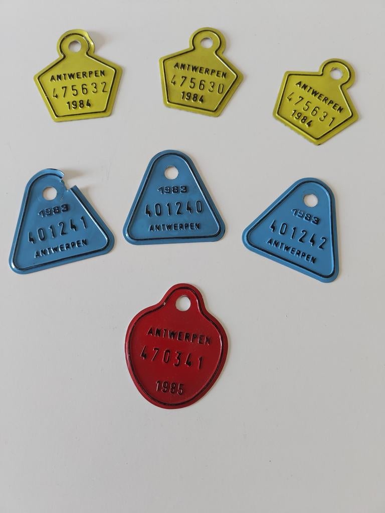 Zeer leuke decoratieve fiets Nummerplaatjes Antwerpen, Ophalen