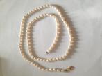 Collier avec perles fermoir en or 18 carat, Enlèvement ou Envoi, Or, Or