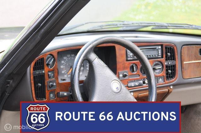 Saab 900 S 16 Valve Cabriolet | 1993 | Route 66 Auctions, Auto's, Zwart, Bedrijf, Handgeschakeld, Overige carrosserie
