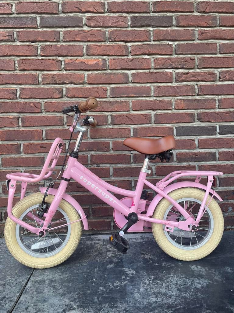 Meisjesfietsje 'super super', Fietsen en Brommers, Ophalen, Gebruikt, Minder dan 16 inch
