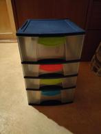 Plastic opbergdoos met schuifladen, Enlèvement, Utilisé