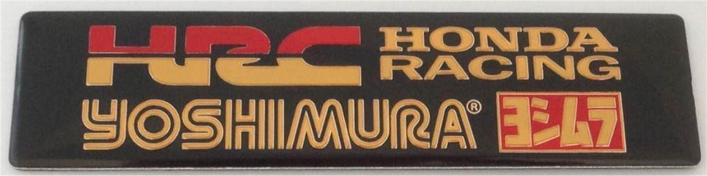 Yoshimura aluminium Uitlaatplaatje #9, Motoren, Accessoires | Stickers, Verzenden