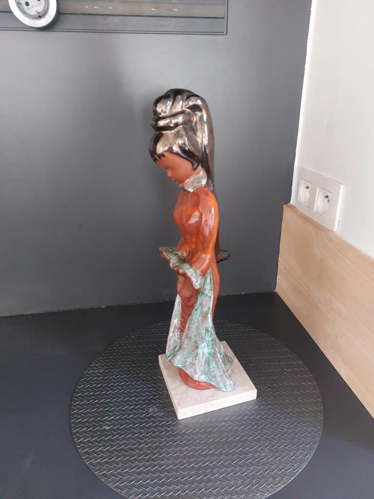 Authentiek stuk portugese modern religieuze kunst, Verzamelen, Ophalen of Verzenden, Zo goed als nieuw, Religie