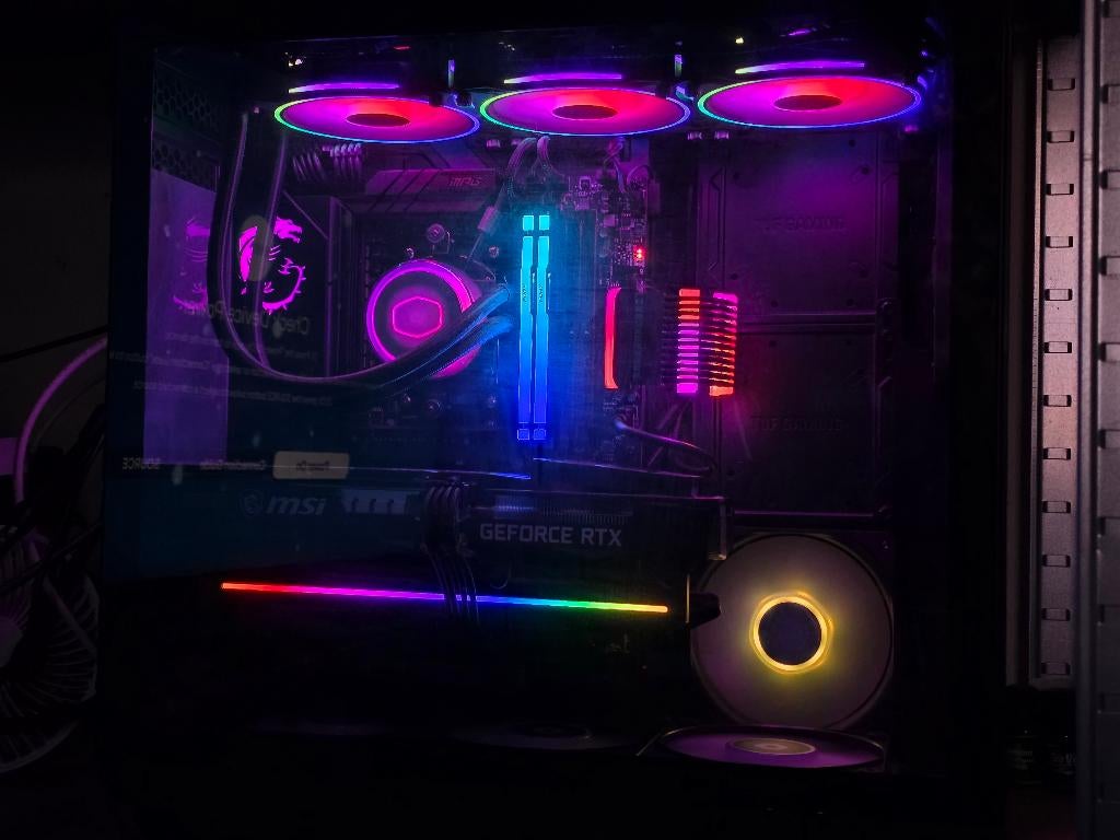 Desktop PC, Ryzen 5 7600X, 64GB DDR5, RTX 3060Ti 8GB, 1TBSSD, 64 GB ou plus, Enlèvement, Utilisé, Gaming