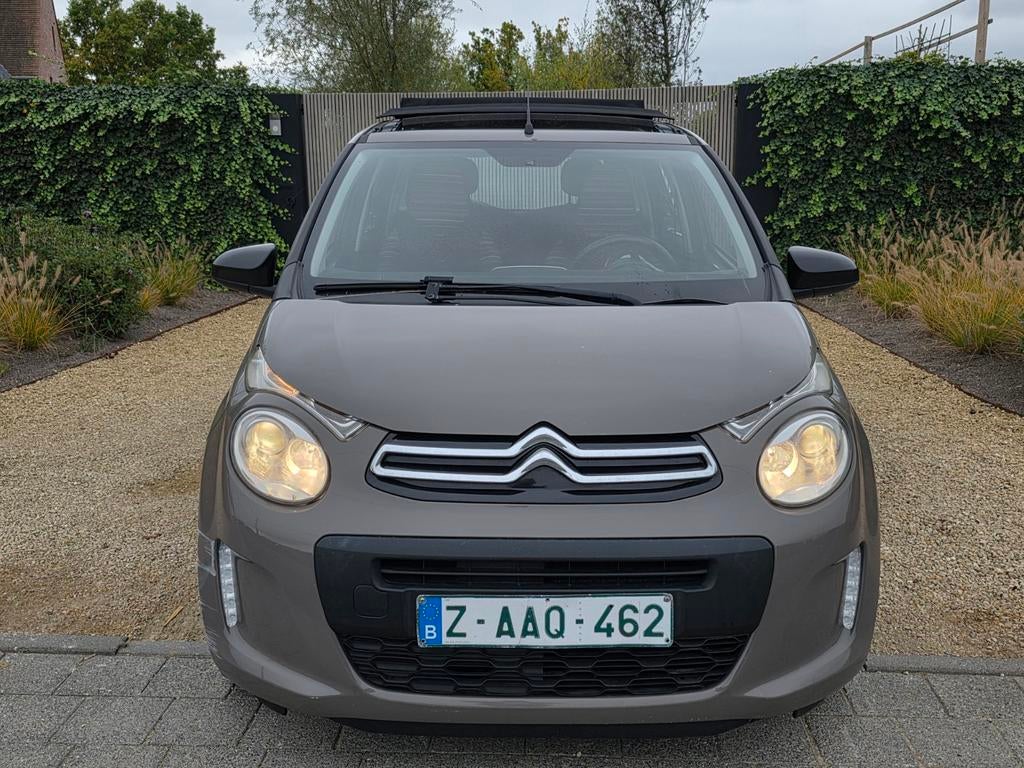 Citroen C1 _ 1.0 _ 51kw _ carbox _ cabrioletdak!!, Auto's, Stof, Zwart, Bruin, C1