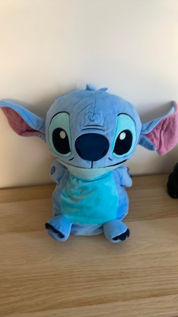 Grote stitch knuffel met dekentje, Ophalen of Verzenden, Gebruikt