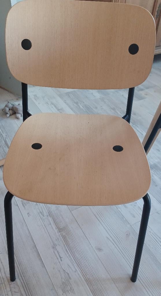 Eetkamerstoelen (of andere), Huis en Inrichting, Stoelen, Gebruikt, Vier, Hout, Metaal, Bruin, Ophalen