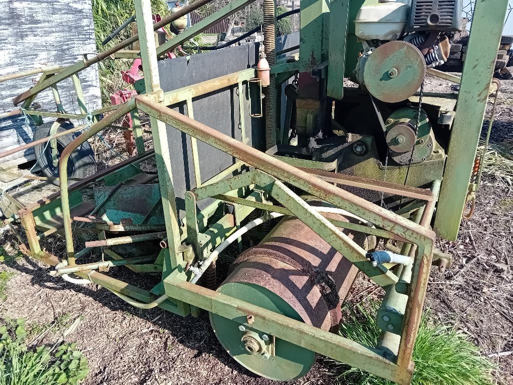 prei plantmachine ledegen, Ophalen