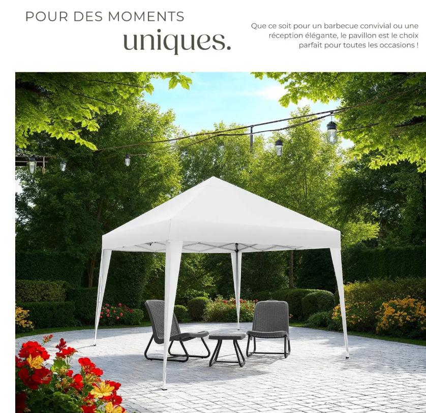 Tonnelle professionnelle 3mx3mx2,5m pliable Neuf, Jardin & Terrasse, Neuf, Vampira1804@hotmail.com, Pets&gardenshop, Pets&gardenshop