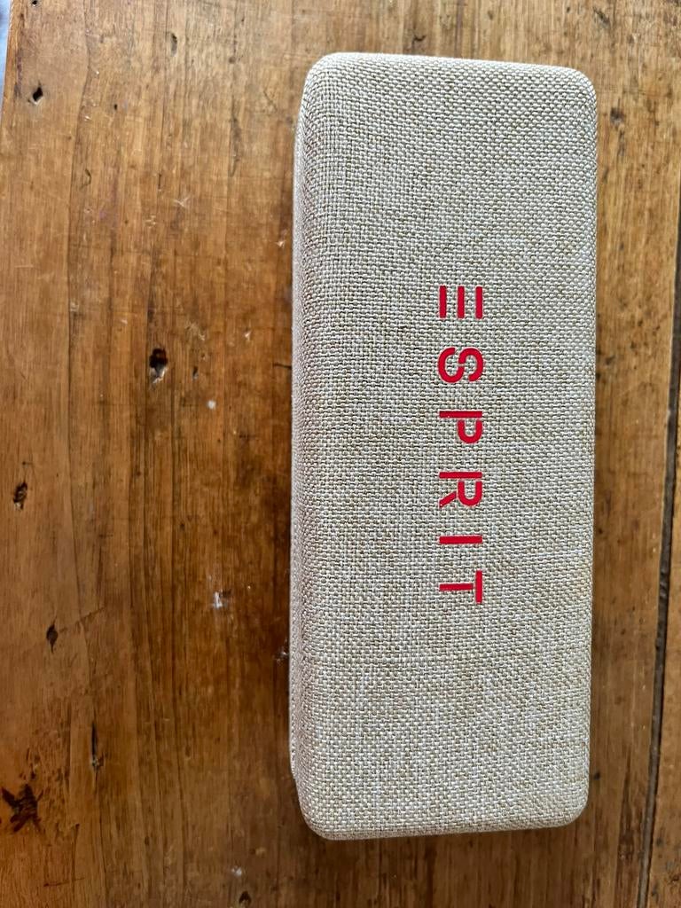 Brillendoosje beige/bruine stof, Ophalen of Verzenden, Beige