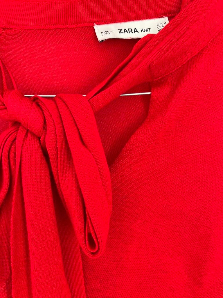 Rood topje Zara maat M, Kleding | Dames, Topjes, Ophalen of Verzenden, Zo goed als nieuw, Maat 38/40 (M), Rood