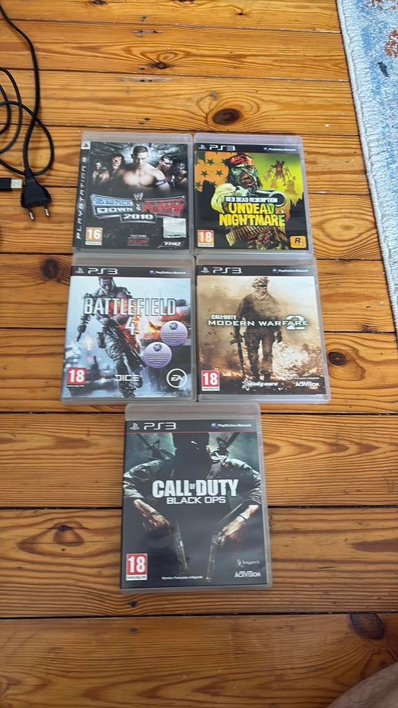 Ps3 avec manettes et jeux., Consoles de jeu & Jeux vidéo, Consoles de jeu | Sony PlayStation 3, Phat, Reconditionné, Enlèvement