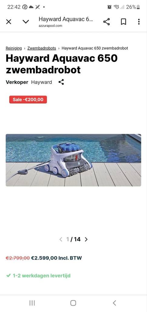 Zwembadrobot met bleutoot, Ophalen