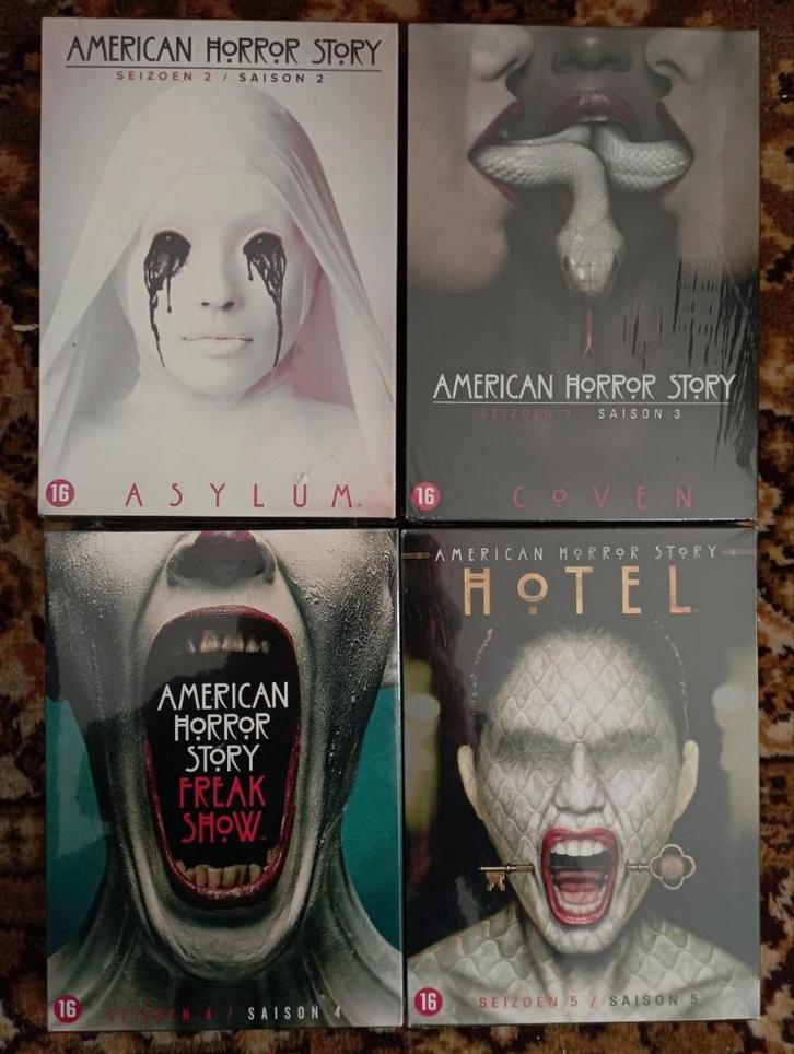 682) American horror story s02,3,4,5 ( Nieuw in verpakking ), Cd's en Dvd's, Dvd's | Horror, Nieuw in verpakking, Overige genres