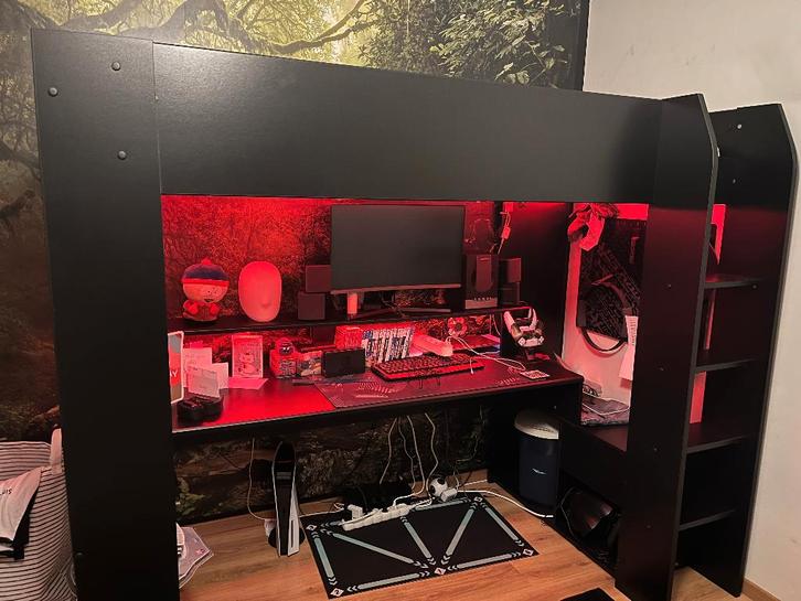 Hoogslaper, Huis en Inrichting, Slaapkamer | Stapelbedden en Hoogslapers, Zo goed als nieuw, Hoogslaper, Ophalen