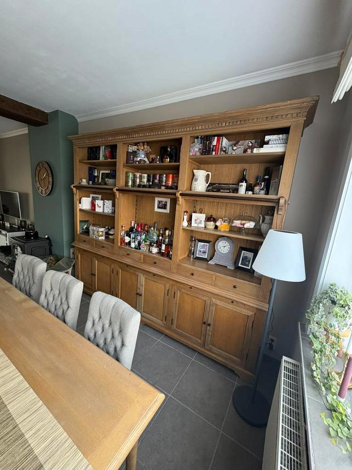 Eetkamer vol eik, Huis en Inrichting, Complete eetkamers, Gebruikt, 4 tot 6 stoelen, Ophalen