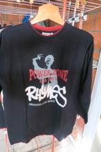 T-shirt nieuw zwart print Powerzone RMTX mt 38-40, Neuf, Taille 38/40 (M), Enlèvement ou Envoi, Powerzone RMTX