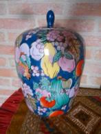 grand pot chinois, décor pêche, Enlèvement ou Envoi