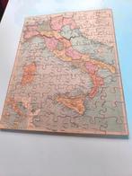 Houten vintage kaart Italië, puzzel, Boeken, Ophalen of Verzenden, Italië