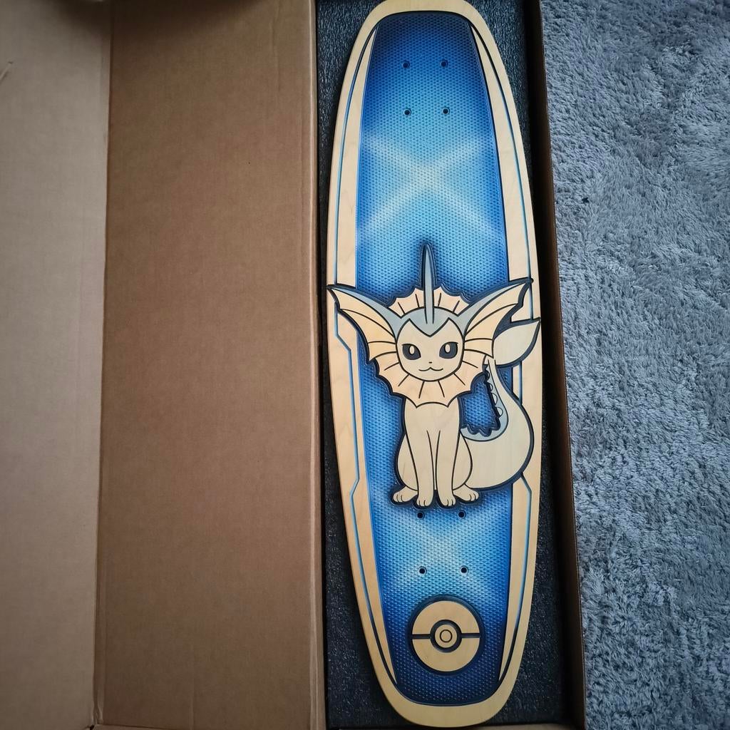 Pokémon Vaporeon skateboard - Bear Walker 1/1500, Ophalen of Verzenden