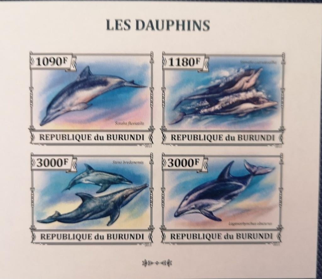 Timbres animaux poissons, Envoi, Non oblitéré