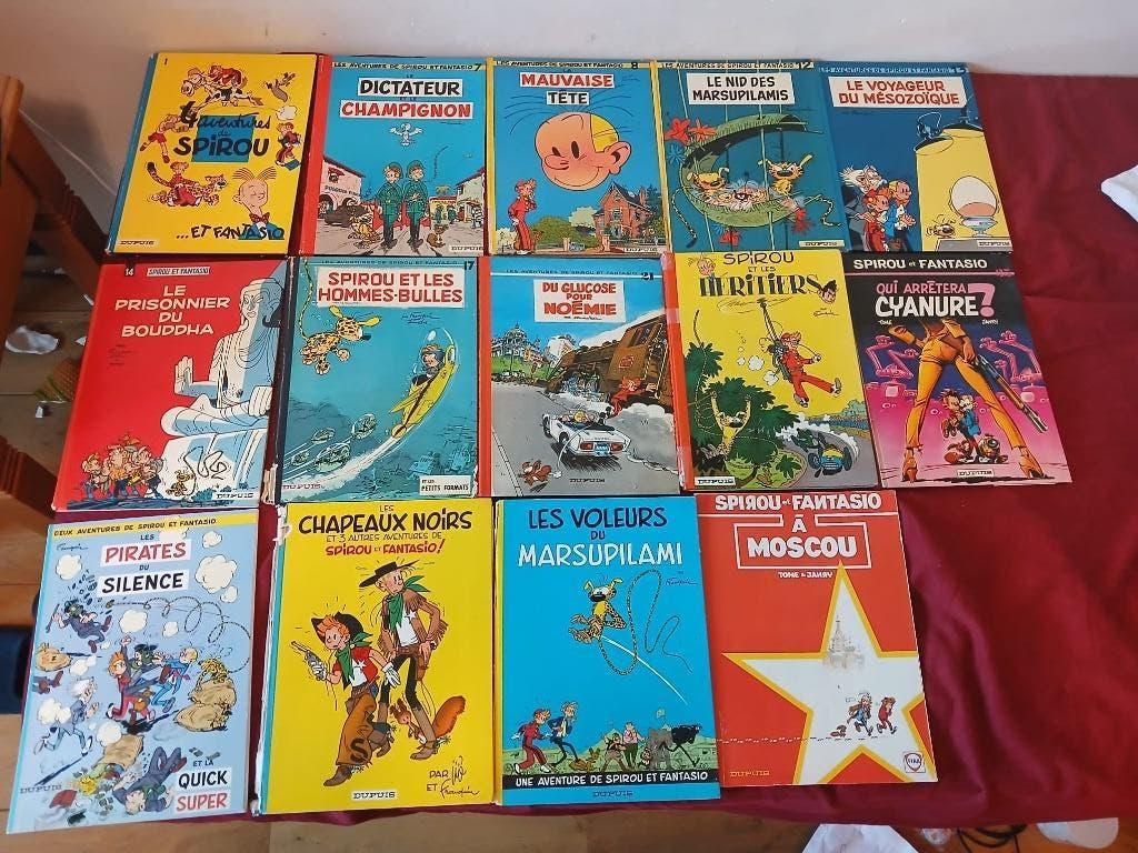 Lot de 14 BD – Spirou et Fantasio – Éditions Dupuis, Livres, Plusieurs BD, Enlèvement ou Envoi, Utilisé, Franquin