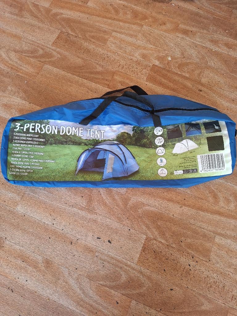 3persoons tent, Ophalen