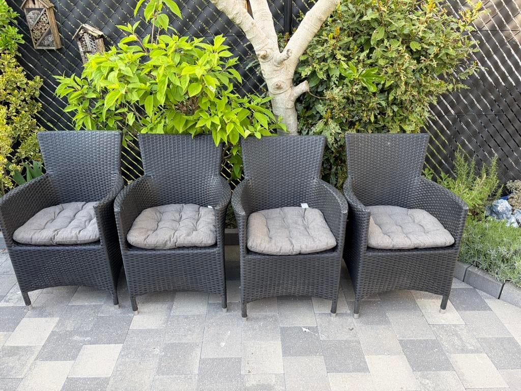 ==> Te Koop Tuinstoelen wicker Style  Te koop <==, Tuin en Terras, Tuinstoelen, Zo goed als nieuw, Wicker, Ophalen